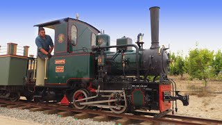 Firing up and running &quot;Buckeye&quot; O&amp;K 0-4-0 Steam Locomotive!