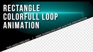 Neon light police loop animation effect