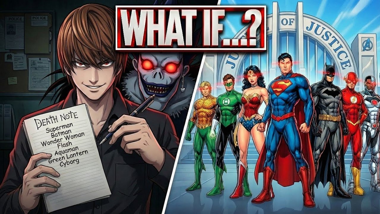 What If Light Yagami (Death Note) Got The Names of The Justice League?