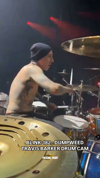 Travis Barker Drumcam (Blink 182 - Dumpweed) #travisbarker #drummer #drumcam #blink182 #livemusic