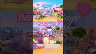 Build BARBIE COTTAGE in sims 4 #sims4barbie #barbiehouse #barbie