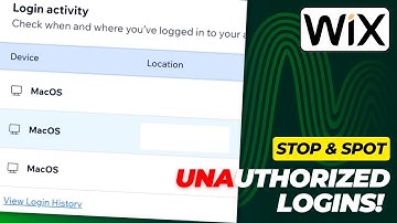 How to See Login/Log Out History on WIX | Check on Suspicious Devices on Your WIX Account! - 2026