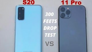 300 Feets Drop Test Samsung Galaxy S20 Vs Iphone 11 Pro