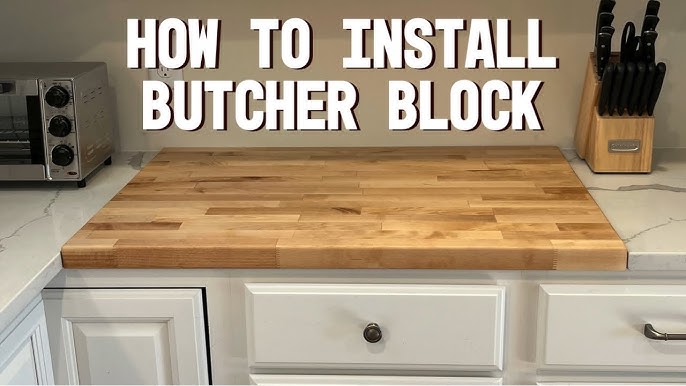 How To Refinish A Butcher Block Island or Countertop — Tyler Brown  Woodworking