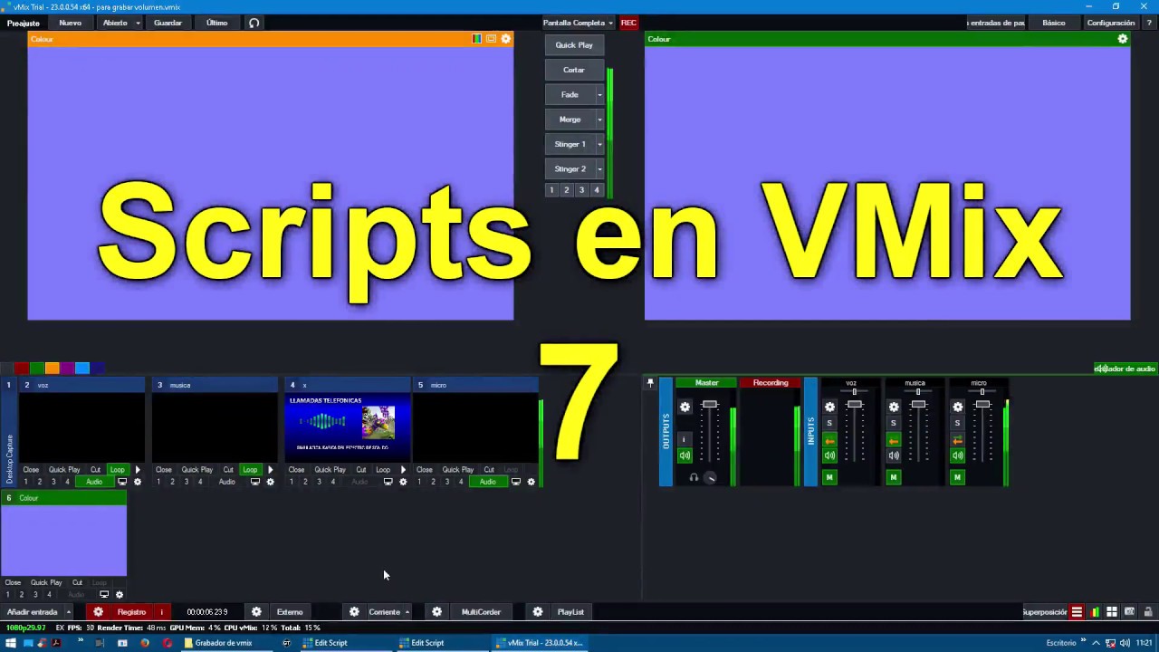 VMix Scripts 7 - Audio (Meter) - YouTube