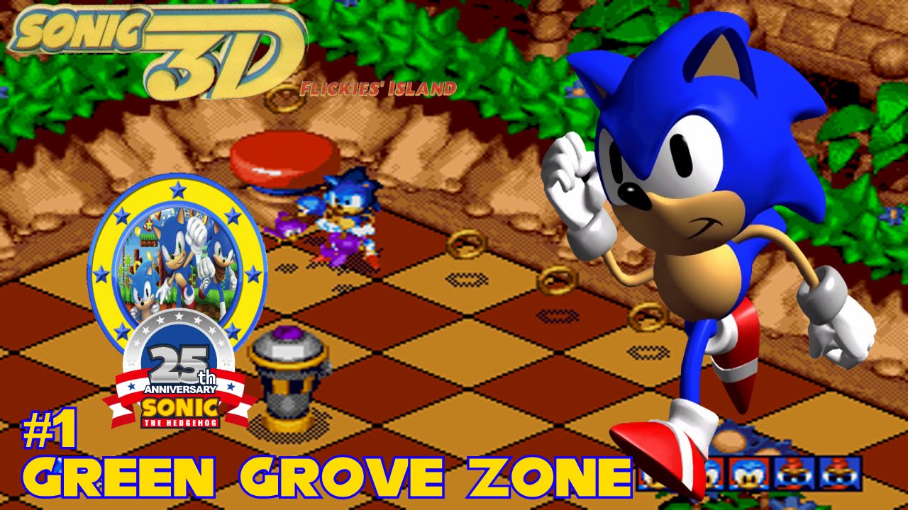Sonic 3D (Mega Drive) | Part 1 | Green Grove Zone | #25YearsOfSonic