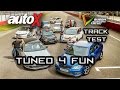 9  Modified cars in India | Tuned 4 Fun | BIC Track Test | autoX