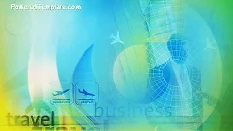 Air Travel PowerPoint Template by PoweredTemplate.com