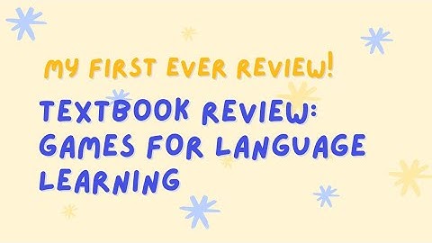 Games for language learning cambridge review