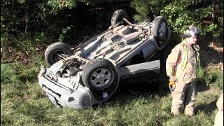 Driver arrested after early morning crash on Highway 27 in front of the Gore Fire Station