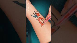 How To Make D Letter Tattoo At Home With Pen