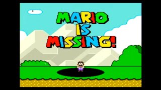 Mario Is Missing (SNES) Gameplay