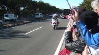 箱根駅伝2009 復路8区 in 茅ヶ崎市野球場前信号 20090103