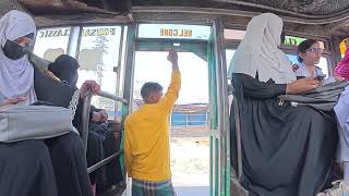 Chaotic Overloaded Local Bus Journey | Overcrowded & Poor Road Travel Experience