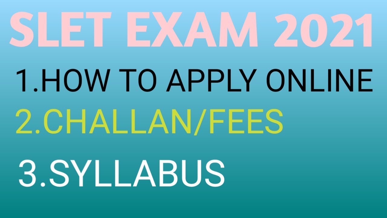 How To Apply SLET Exam In Ne Region 2021 sletexam guwahatiuniversity how-to-apply-slet-exam-in-ne-region-2021-sletexam-guwahatiuniversity