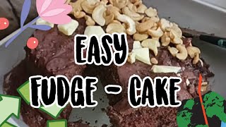 Easy Chocolate Fudge Cake/@Alrighthf8gz