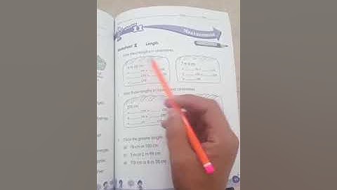 Measurement worksheet no 1 grade 3