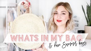 WHAT'S IN MY BAG  CLARE V. ALICE TOTE & MY FAVOURITE SUMMER BAGS