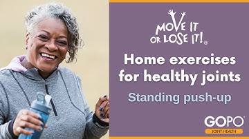 Home exercises for healthy joints - Standing push-up
