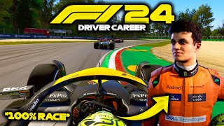 F1 24 GAMEPLAY: Imola 100% Race  Lando Norris Driver Career Mode