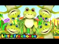 Cinque piccoli rana maculato | Cartoni animati per bambini | Little Treehouse Italiano | Canzoni