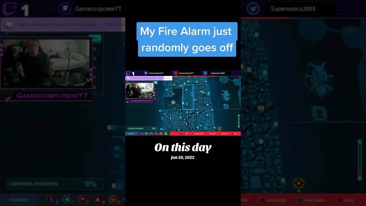 fire alarm randomly goes off while playing 