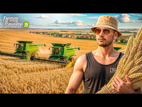 МЕГА ФЕРМА в ДЕРЕВНЕ - 3.000.000 ПШЕНИЦЫ в FARMING SIMULATOR 25