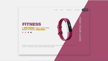 Landing page design with HTML CSS and JavaScript|Ecommerce Product UI