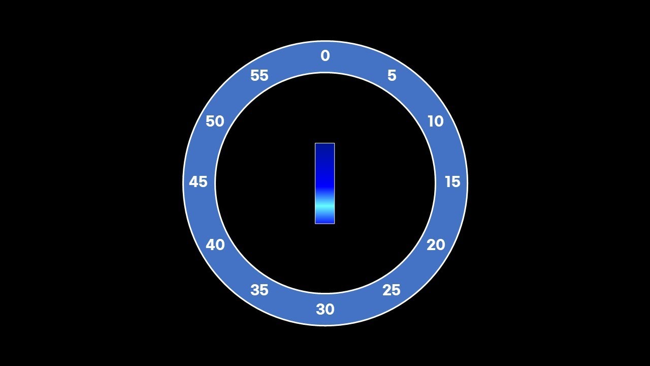 1 Minute Timer - Roman Circle Countdown I Minute - YouTube