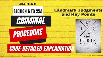 CrPC Chapter II Explained: Constitution of Criminal Courts and Offices | Sections 6 to 25A