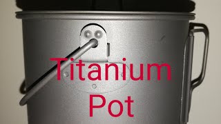 Titanium 1100ml  Pot - Boundless voyage - Lightweight Cookware - Camping Pot - Titanium Cook Pot