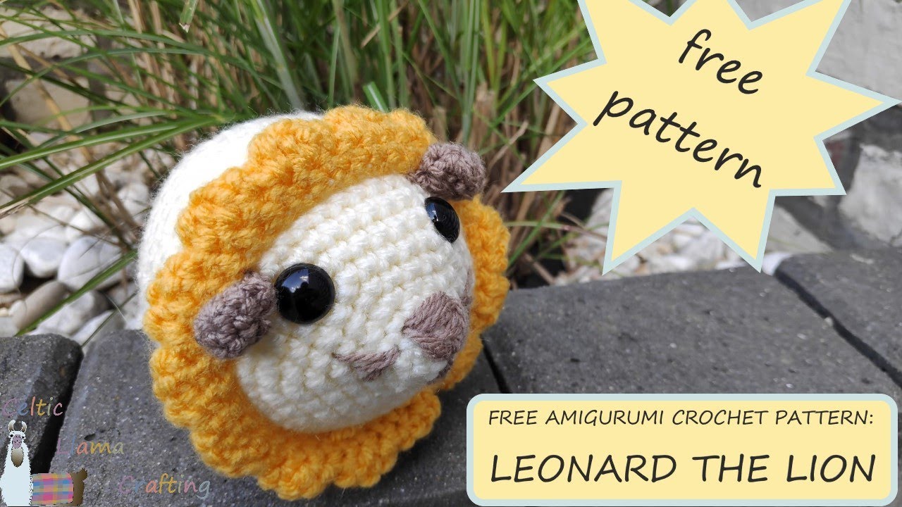 Crochet amigurumi crochet pattern Lion pattern Leonard the Lion Lion ...