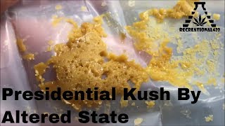 Recreational Cannabis Review of Presidential Kush Crumble By Altered State