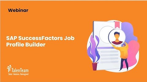 SAP SuccessFactors Job Profile Builder