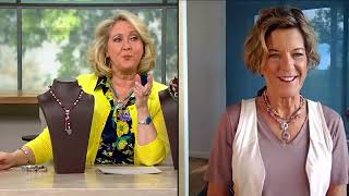 American West Sterling Silver Patriotic Gemstone Bead Necklace on QVC screenshot 2