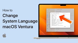 How To Change System Language on Mac OS Ventura