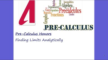 AP Calculus AB - Finding Limits Analytically