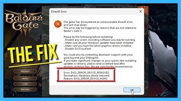 How to Fix DXGI_ERROR_DEVICE_REMOVED Issue in Baldur