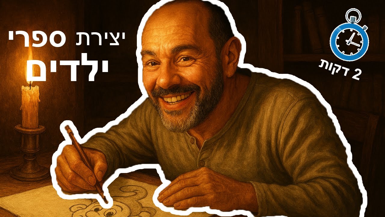 איך ליצור ספר ילדים מדהים ב- 2 דקות !