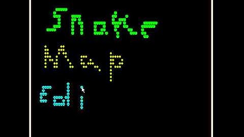 [C++] ASCII art - Snake Map Editor