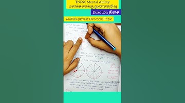 Directions திசைகள் Problems for Tnpsc all groups | Mental Ability | Group 1,2,3,4 & VAO