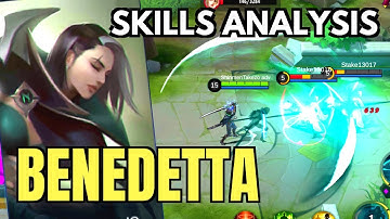 BENEDETTA : NEW ASSASSIN HERO SKILL AND ABILITY FULL ANALYSIS | Mobile Legends