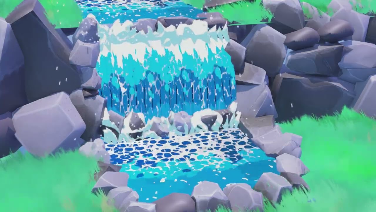 waterfall made in Blender. 🌊✨ Hope you like it!