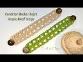 Konektor Masker Rajut Simple dengan Motif Segitiga | Crochet Ear Saver Easy Tutorial