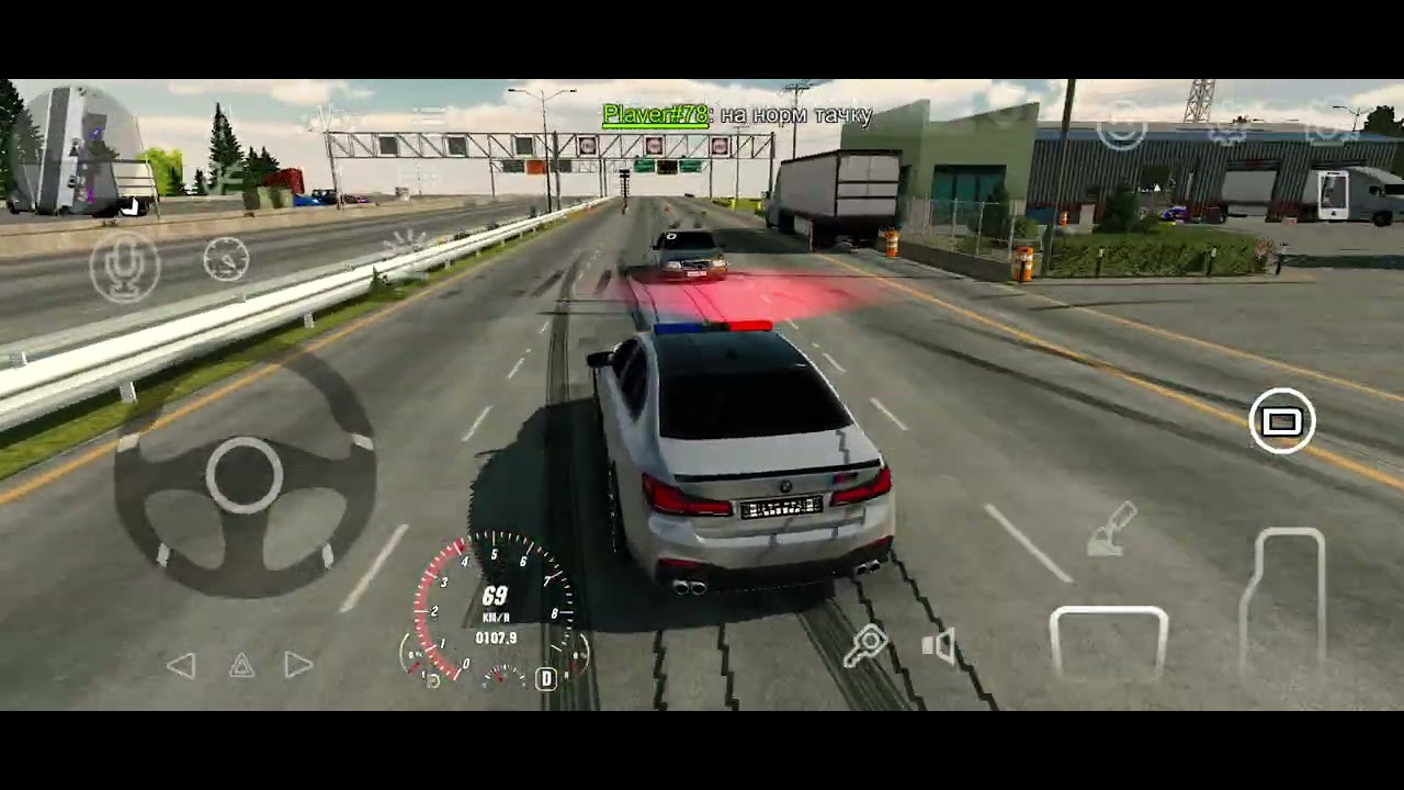 Работаю полицейским на BMW M5 F90 в Car Parking