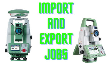 How To Import And Export Data In Leica Total Station TS-11 TS-12 TS-09 &1202