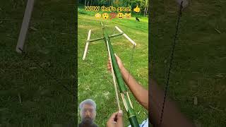 Bamboo Creation with Bow and arrow slingshot #bamboo #craftnova #hunting #beararchery