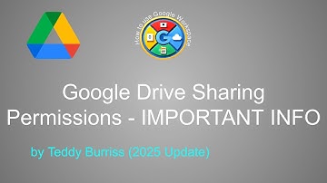 Google Drive Sharing Permissions (Google Workspace and Gmail) 2025 Update