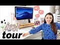 WORKING FROM HOME - DESK TOUR 2019 // (Most stuff is from Amazon)