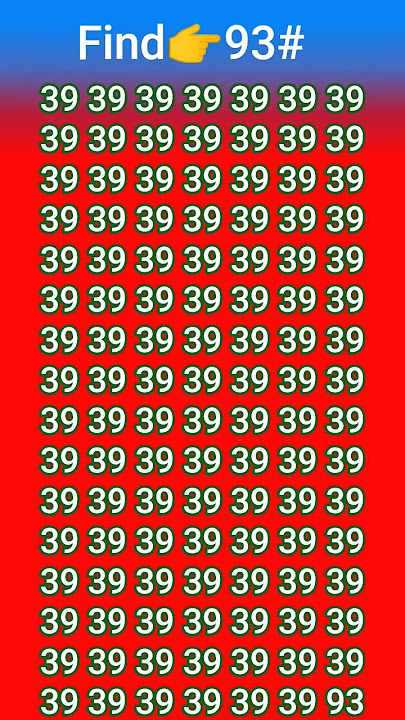Find the odd number 93#ShoitWord Puzzle Game,